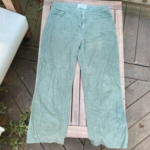 Aboutyou x Marie Von Behrens green corduroy pants, Size 38